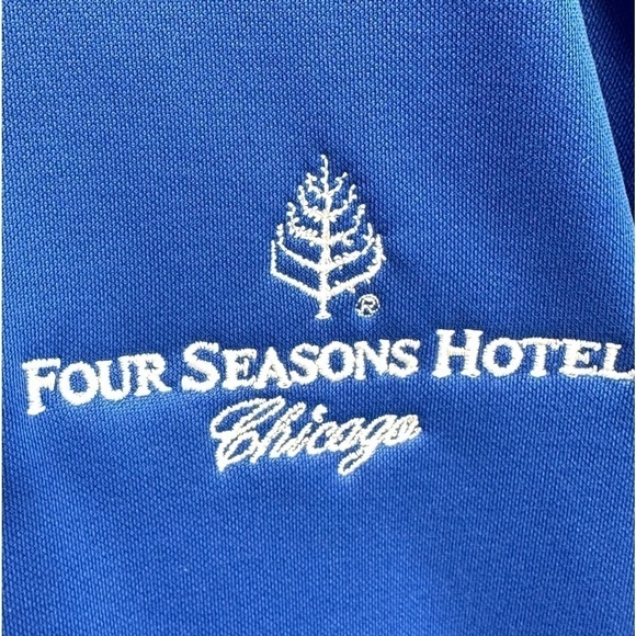 Four Seasons Chicago Blue Warm-Up Jacket Champion Brand Size Large - Picture 3 of 5